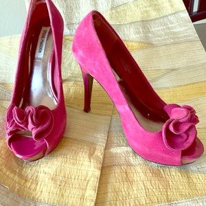 Pink Suede 3 1/2” heels